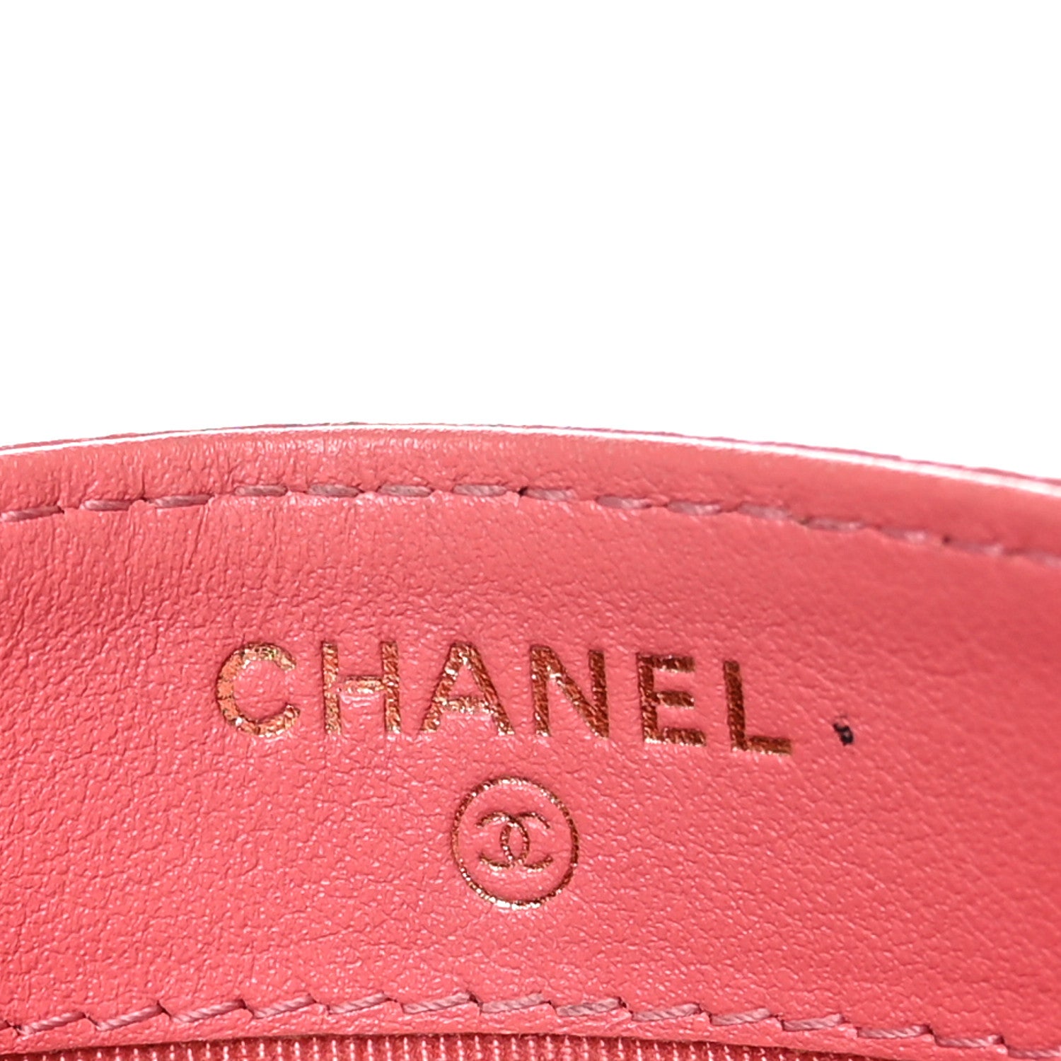 Chanel Caviar Quilted Card Holder Pink 7 of 9