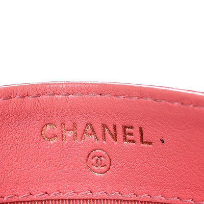Chanel Caviar Quilted Card Holder Pink 7 of 9