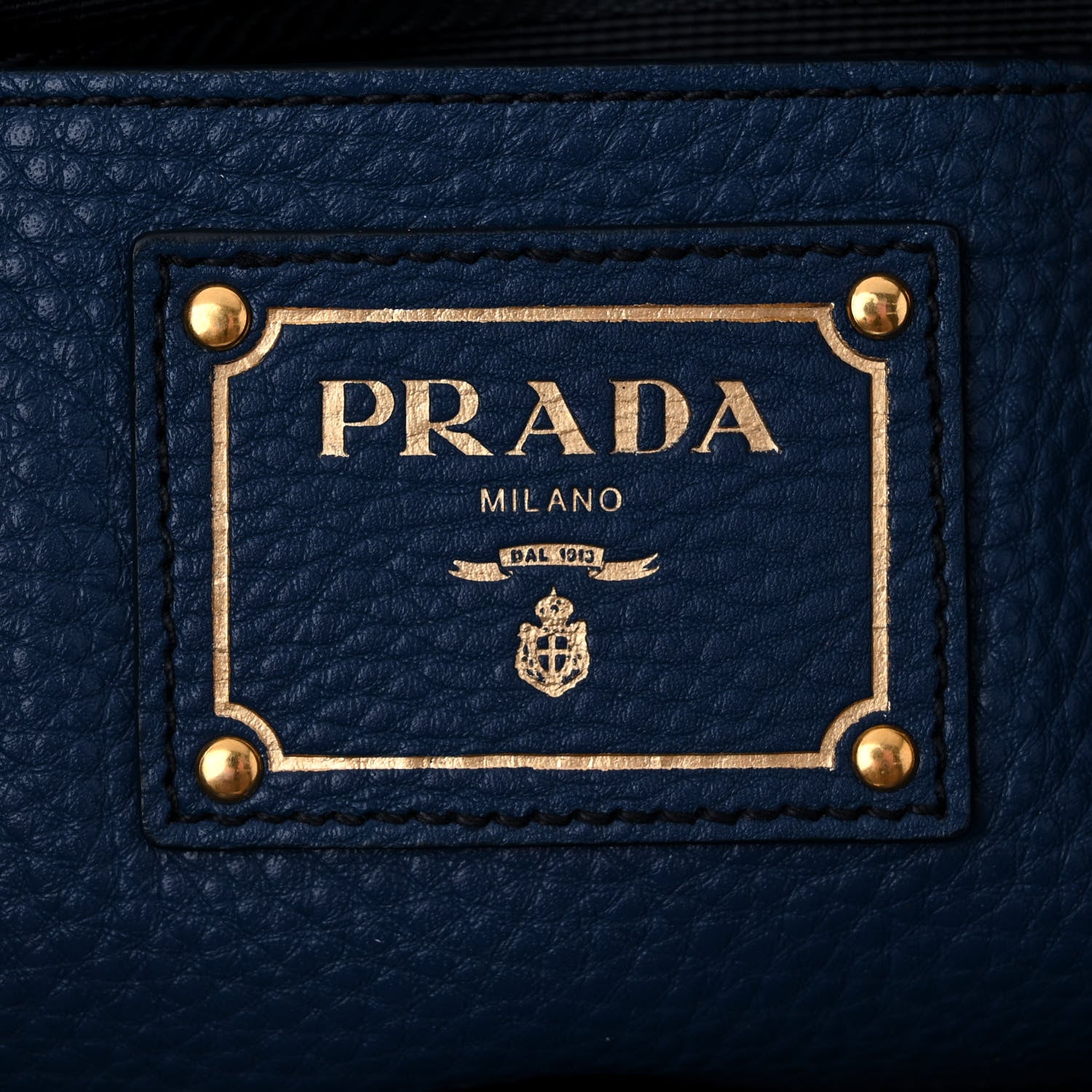Prada Vitello Daino Side Pocket Tote Bluette 6 of 11