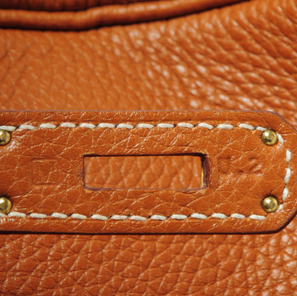 Hermes Taurillon Clemence Birkin 35 Gold 10 of 23