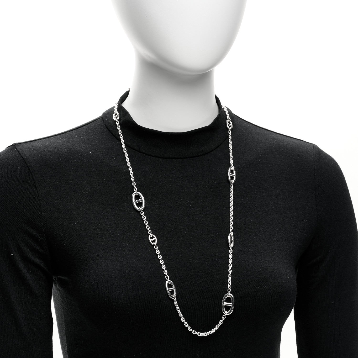 Hermes Sterling Silver Farandole Necklace 80 2 of 6