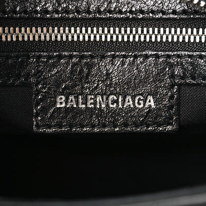 Balenciaga Agneau Arena Crystal Neo Cagole Handbag XS Black 6 of 9