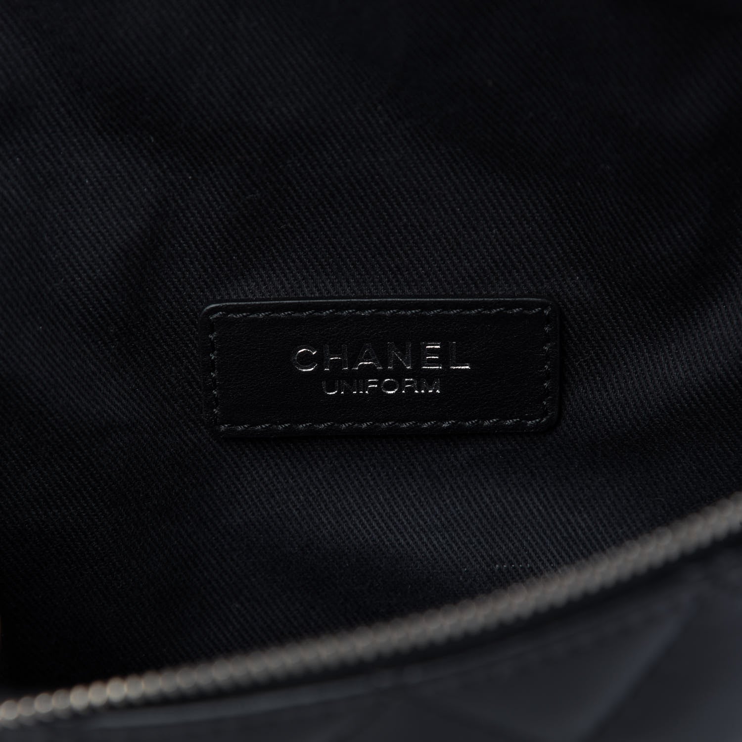 Chanel Calfskin Quilted Waist Belt Bag Black 8 of 9