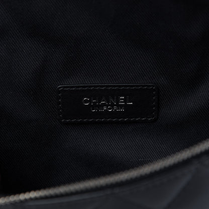 Chanel Calfskin Quilted Waist Belt Bag Black 8 of 9