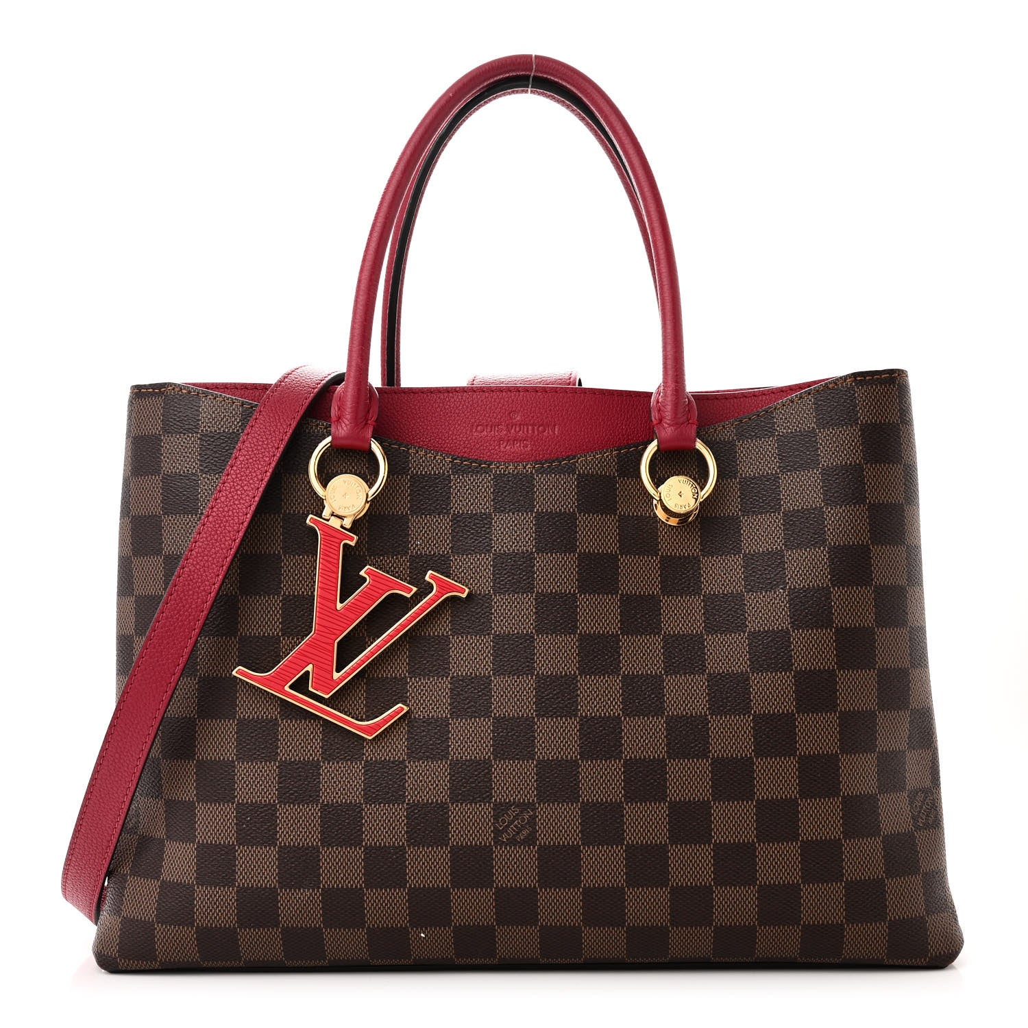 Louis Vuitton LOUIS VUITTON Damier Ebene LV Riverside Lie De Vin 1 of 12
