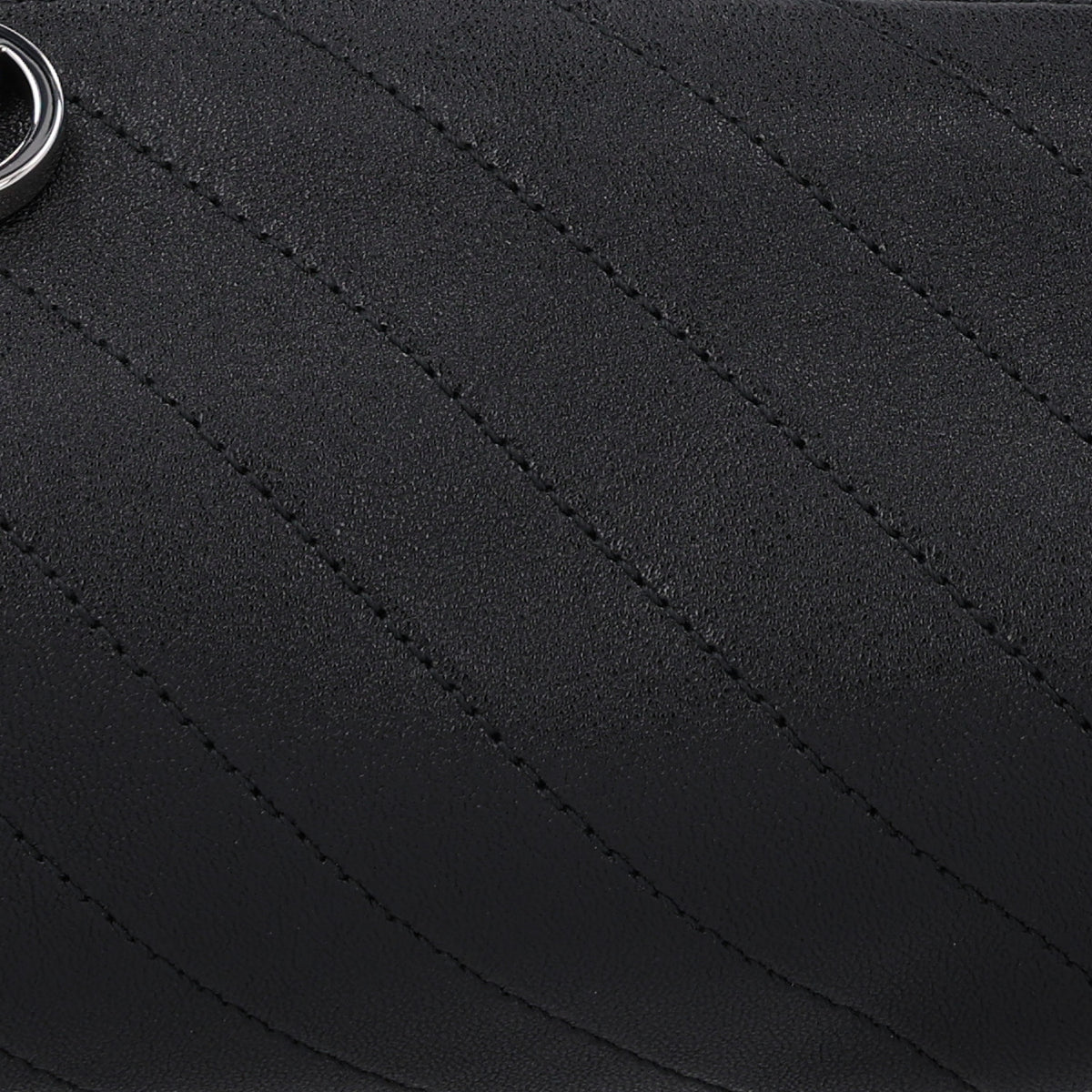 Gucci Sakai Be Green Calfskin Diagonal Stitched Mini Blondie Barrel Shoulder Bag Black 8 of 10