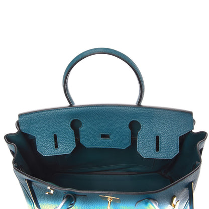 Hermes Taurillon Clemence Birkin 30 Cobalt 11 of 32