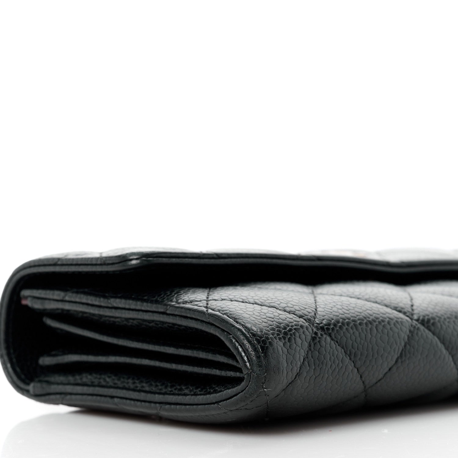 Chanel Caviar Quilted Long Flap Wallet Black 10 of 12
