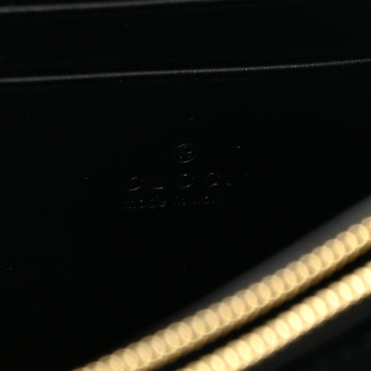 Gucci Calfskin GG Debossed Chain Wallet Black 5 of 8