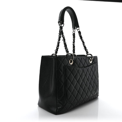 Chanel Caviar Quilted Grand Shopping Tote GST Black 3 of 11