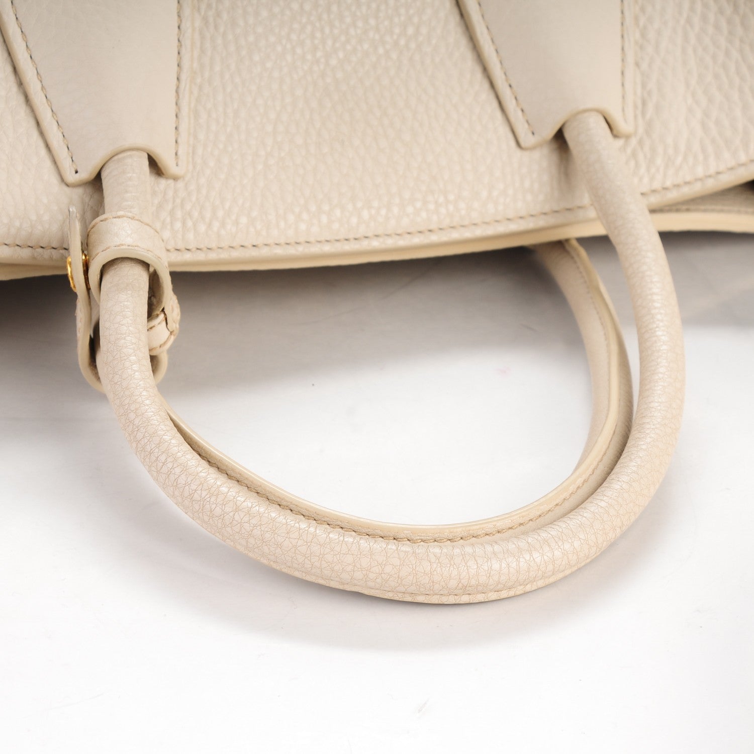 Prada Vitello Daino Shopping Tote Talco 9 of 10