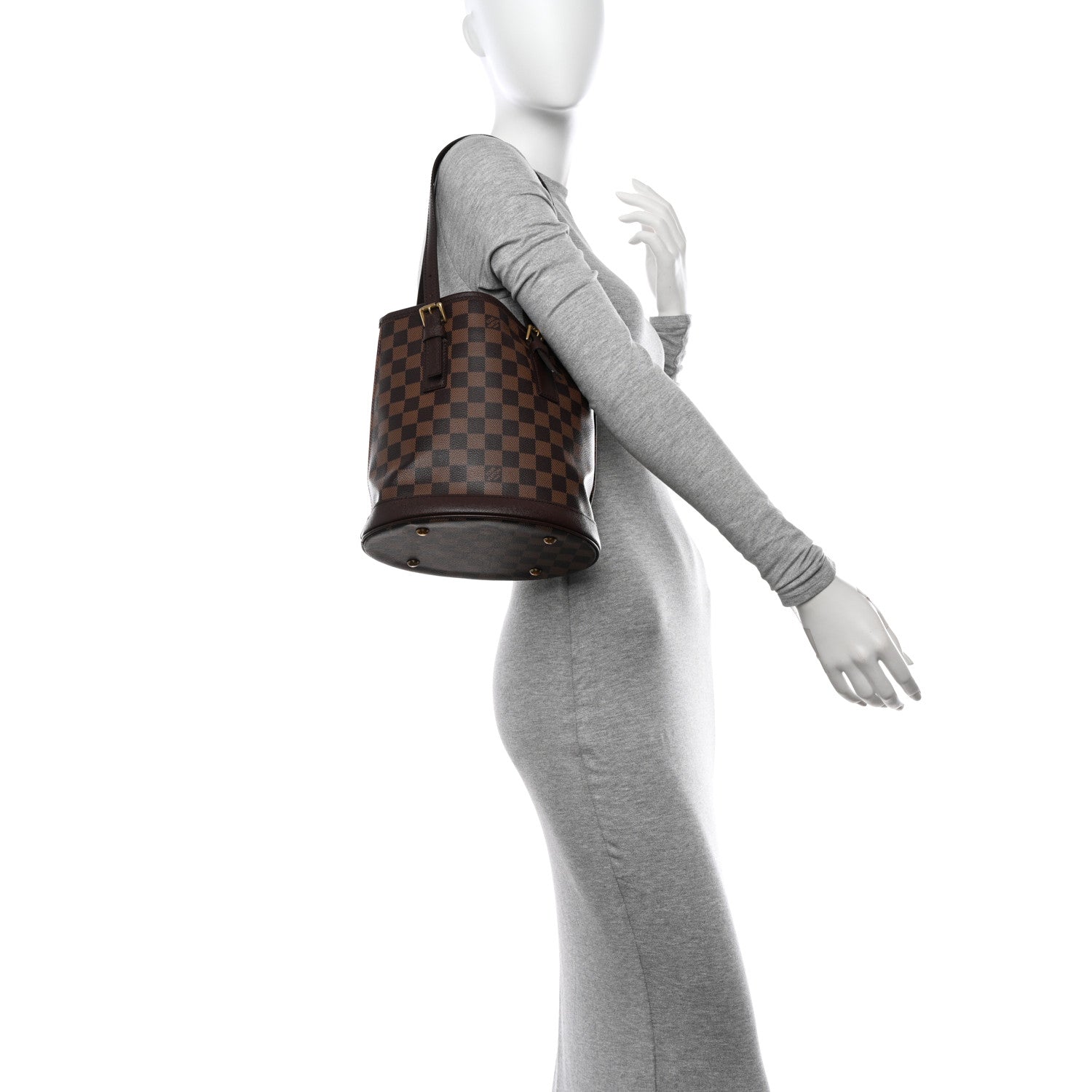 Louis Vuitton Damier Ebene Marais Bucket 23 2 of 10