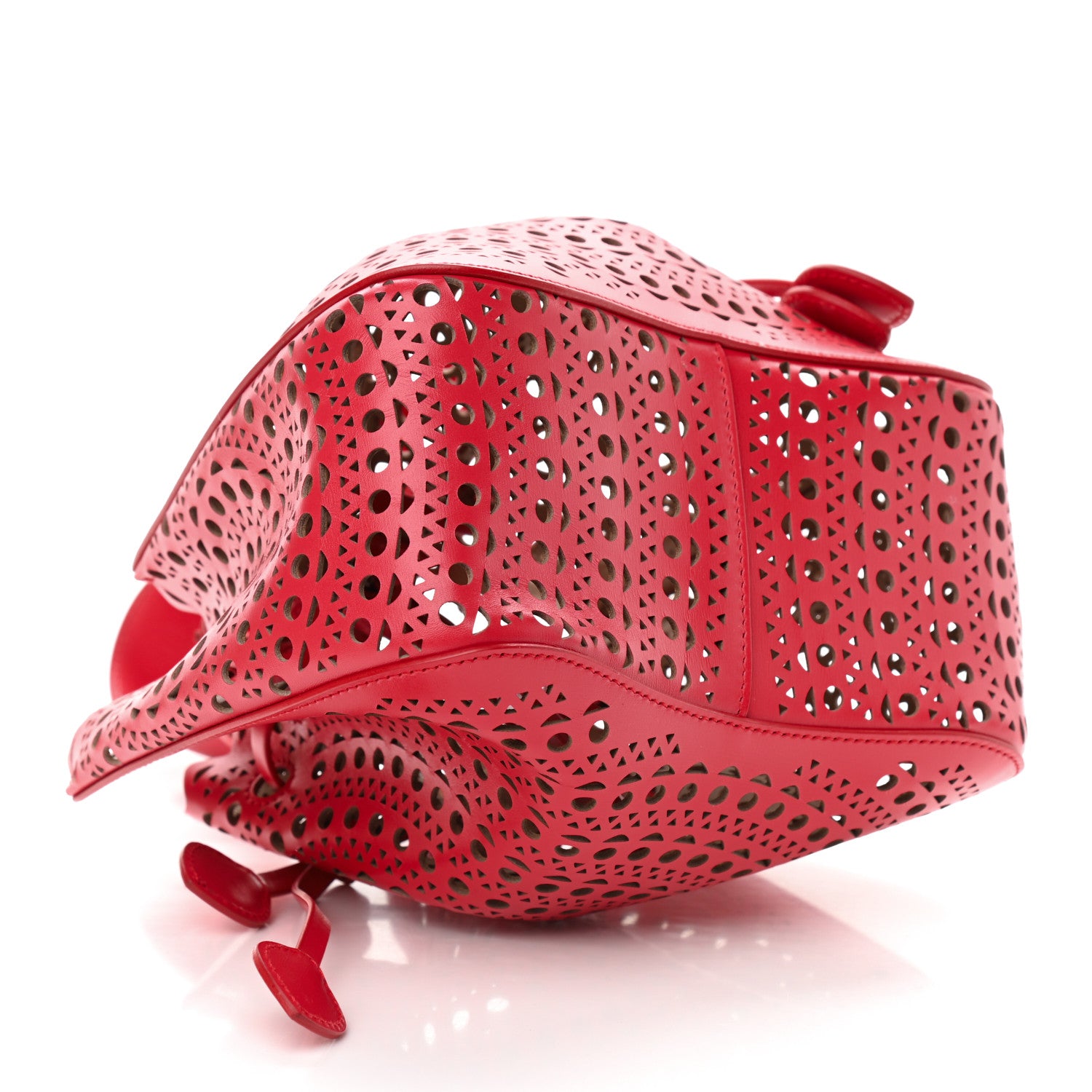 Alaia Calfskin Vienne Rose-Marie 19 Bag Red 4 of 8