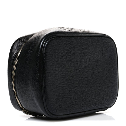 Chanel Caviar CC Vanity Cosmetic Case Black 4 of 7