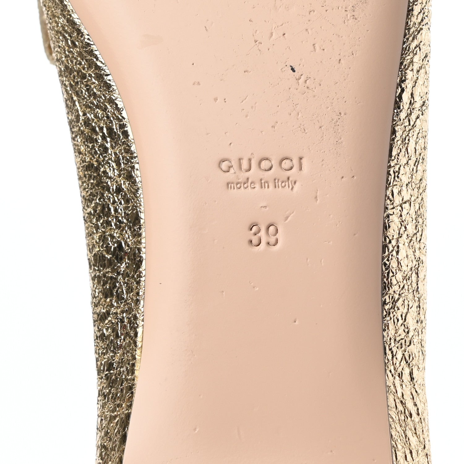 Gucci Galassia GG Marmont Fringe Flats 39 Platino 7 of 9