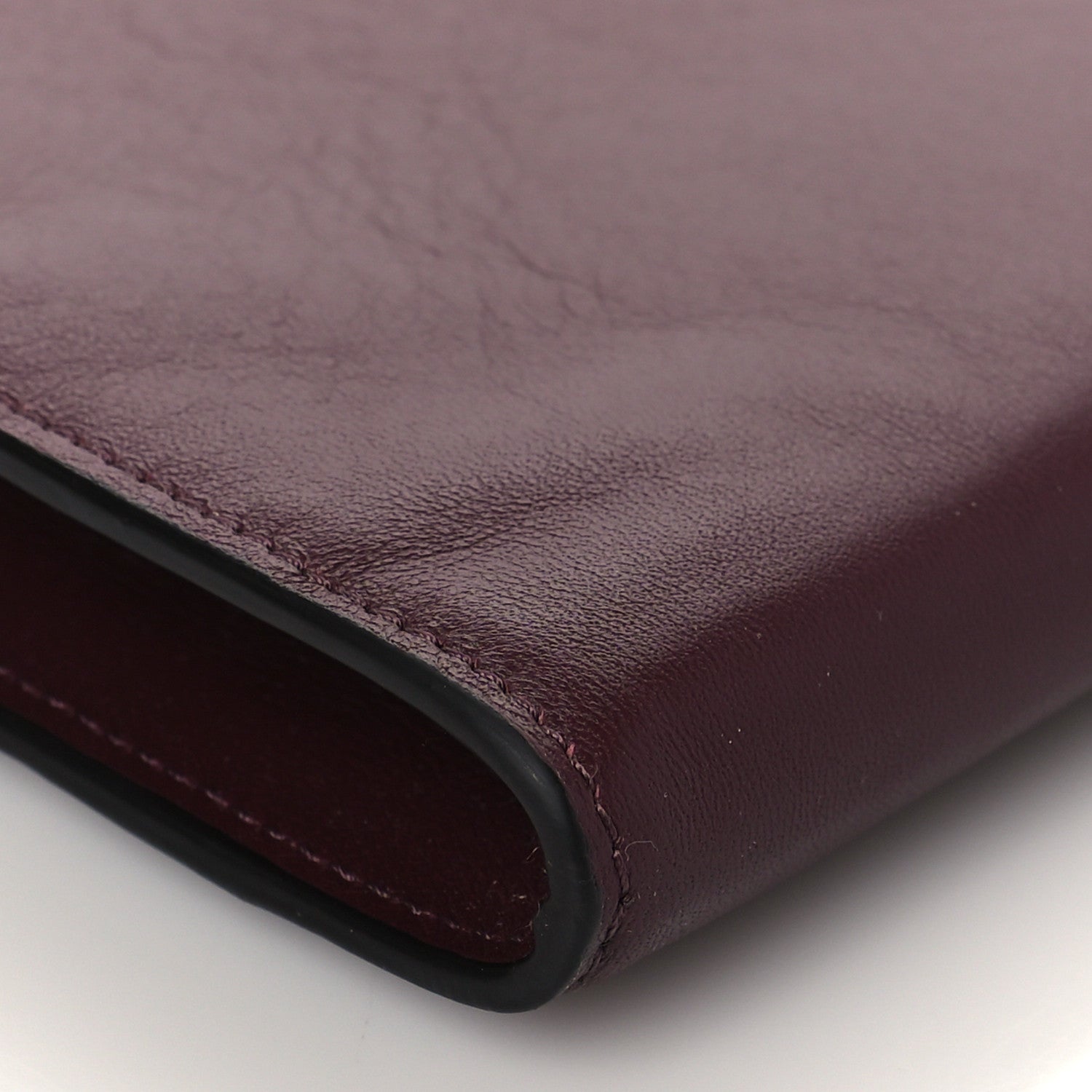 Chloe Calfskin Alphabet Flat Pouch Clutch Purple 8 of 9
