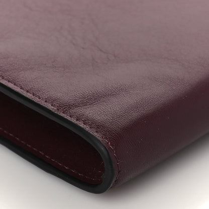 Chloe Calfskin Alphabet Flat Pouch Clutch Purple 8 of 9