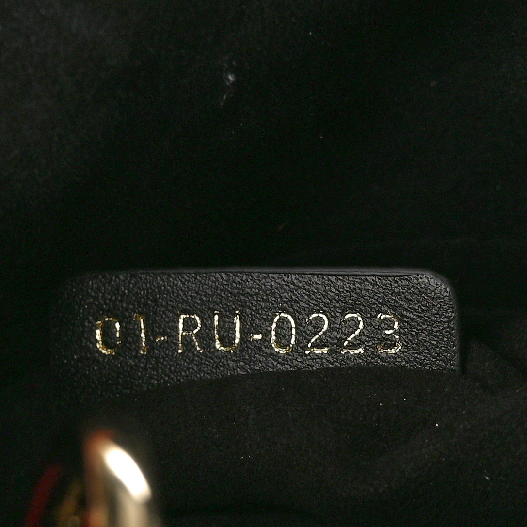 Lambskin Cannage Mini Lady Dior Black