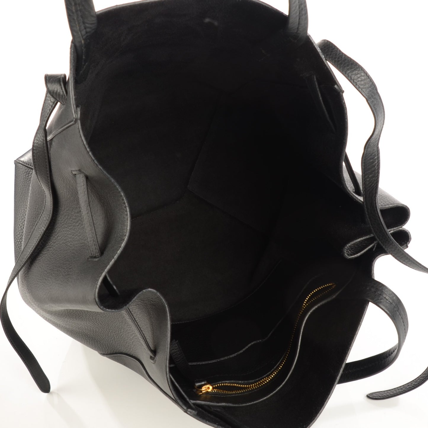 Soft Grained Calfskin Medium Cabas Phantom Black