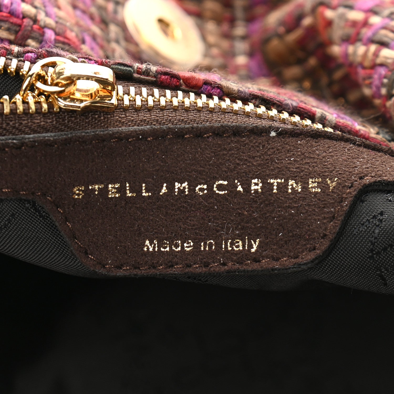 Stella McCartney Metallic Woven Boucle Fold Over Falabella Tote Multicolor 6 of 10