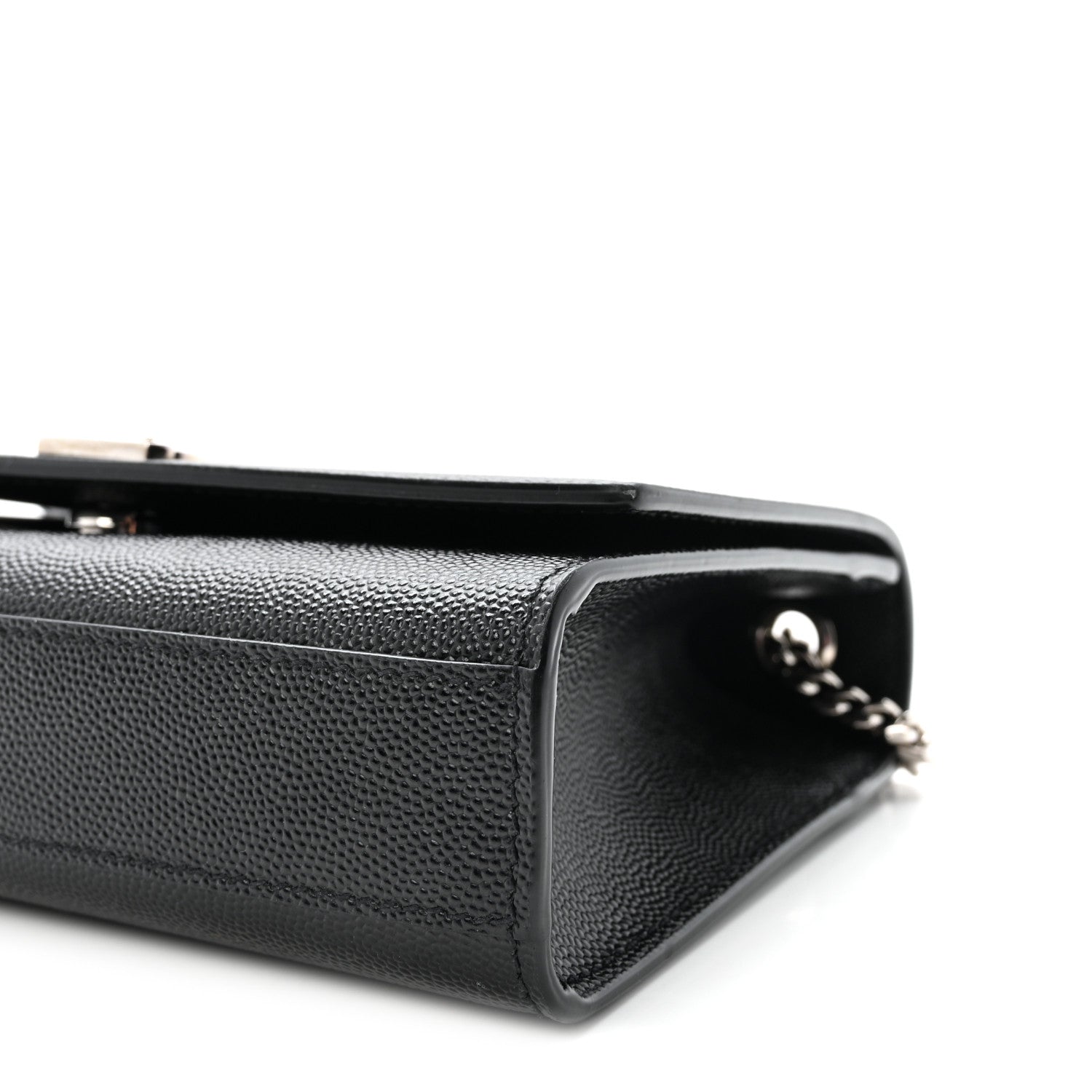 Saint Laurent Grain De Poudre Small Monogram Kate Satchel Black 9 of 9