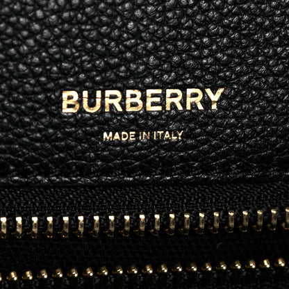 Burberry Grainy Calfskin Medium Title Bag Black 6 of 13