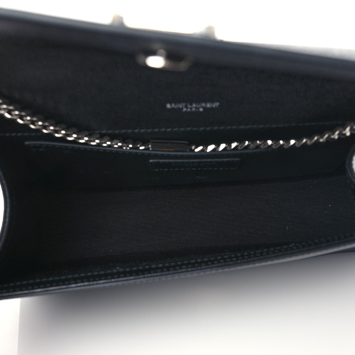 Grain De Poudre Medium Classic Monogram Kate Satchel Black