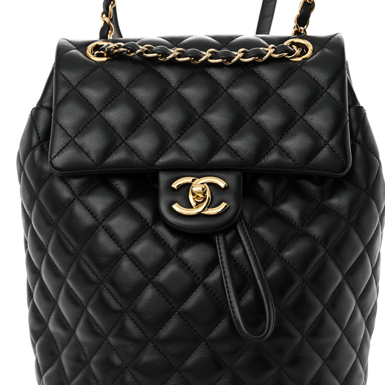 Chanel Calfskin Quilted Small Urban Spirit Backpack Black 8 of 10