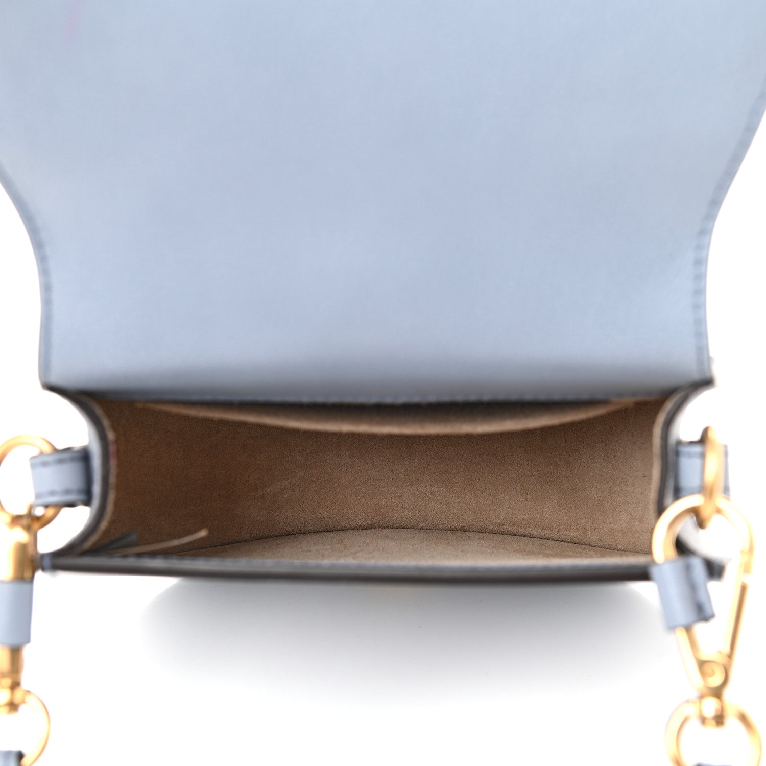 Chloe Calfskin Suede Small Nile Bracelet Bag Cloudy Blue 5 of 8