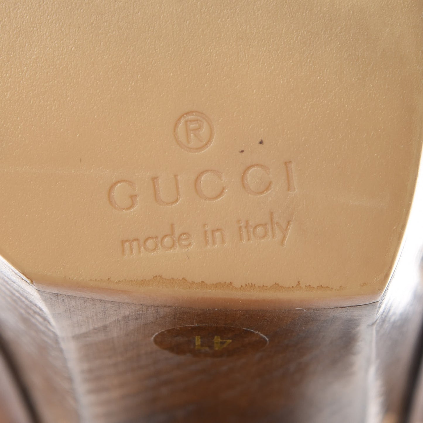 Guccissima Whipstitch Clogs 41 Tan