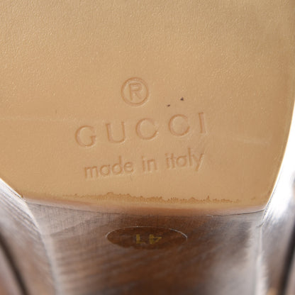 Gucci Guccissima Whipstitch Clogs 41 Tan 8 of 10