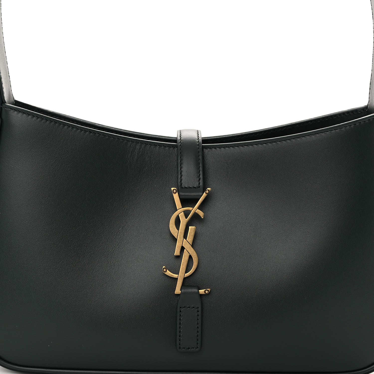 Saint Laurent Smooth Calfskin Le 5 A 7 Hobo Vert Fonce 7 of 9
