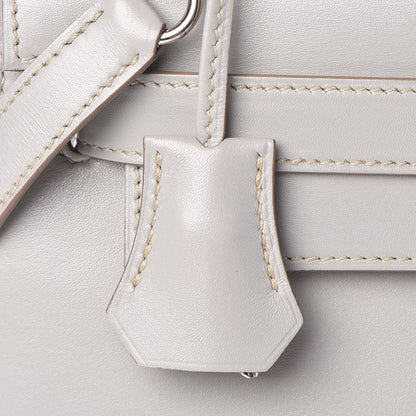 Hermes Tadelakt Kelly Sellier Guilloche 28 Gris Perle 30 of 36