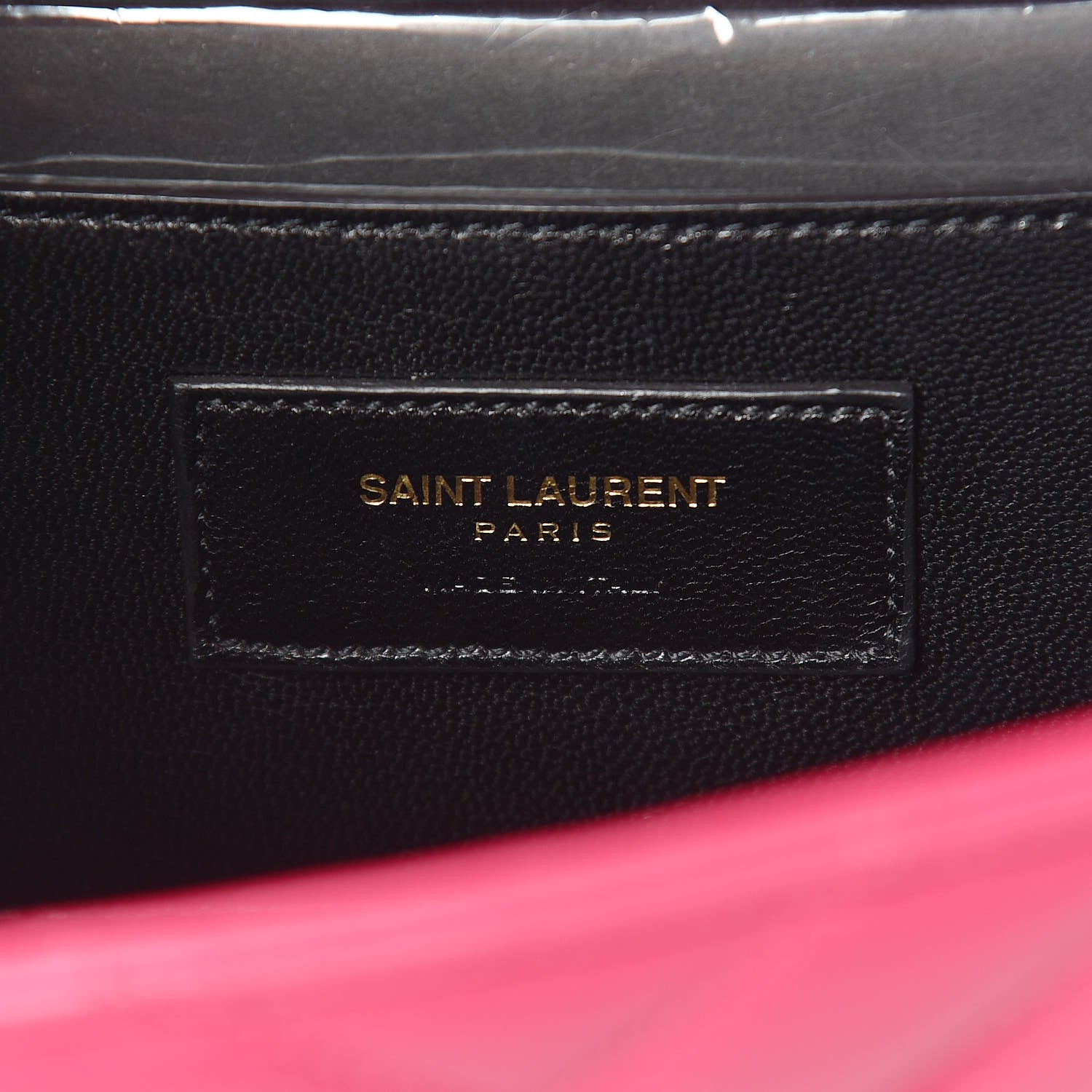 Saint Laurent Lambskin Matelasse Medium Monogram Satchel Fuchsia 8 of 10