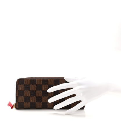 Louis Vuitton Damier Ebene Clemence Wallet Cherry 2 of 7