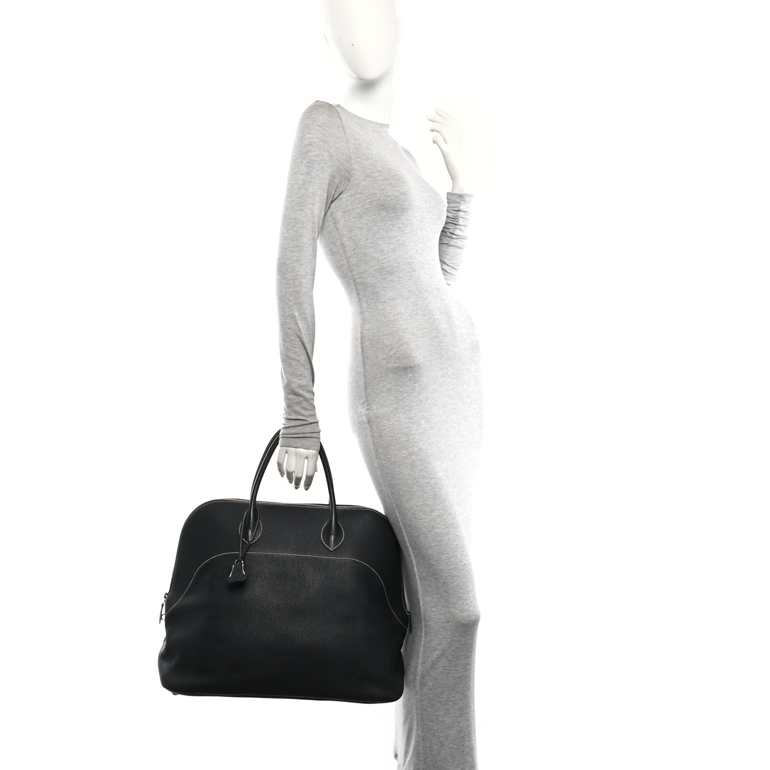 Hermes Taurillon Clemence Bolide 45 Black 2 of 10