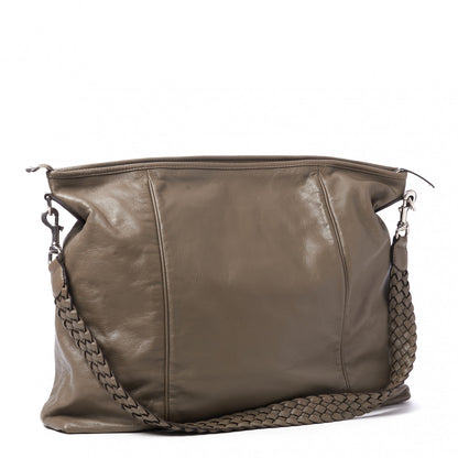 Gucci Calfskin Large Messenger Bag Grey 2 of 8