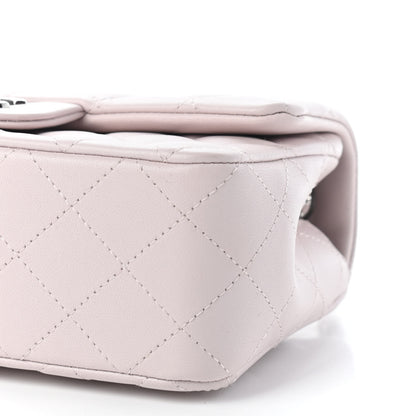 Chanel Lambskin Quilted Mini Rectangular Flap Light Pink 9 of 9