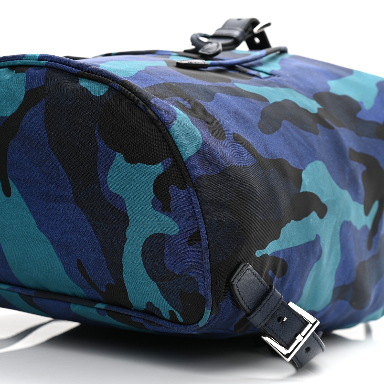Prada Tessuto Nylon Camouflage Print Backpack Royal 10 of 13