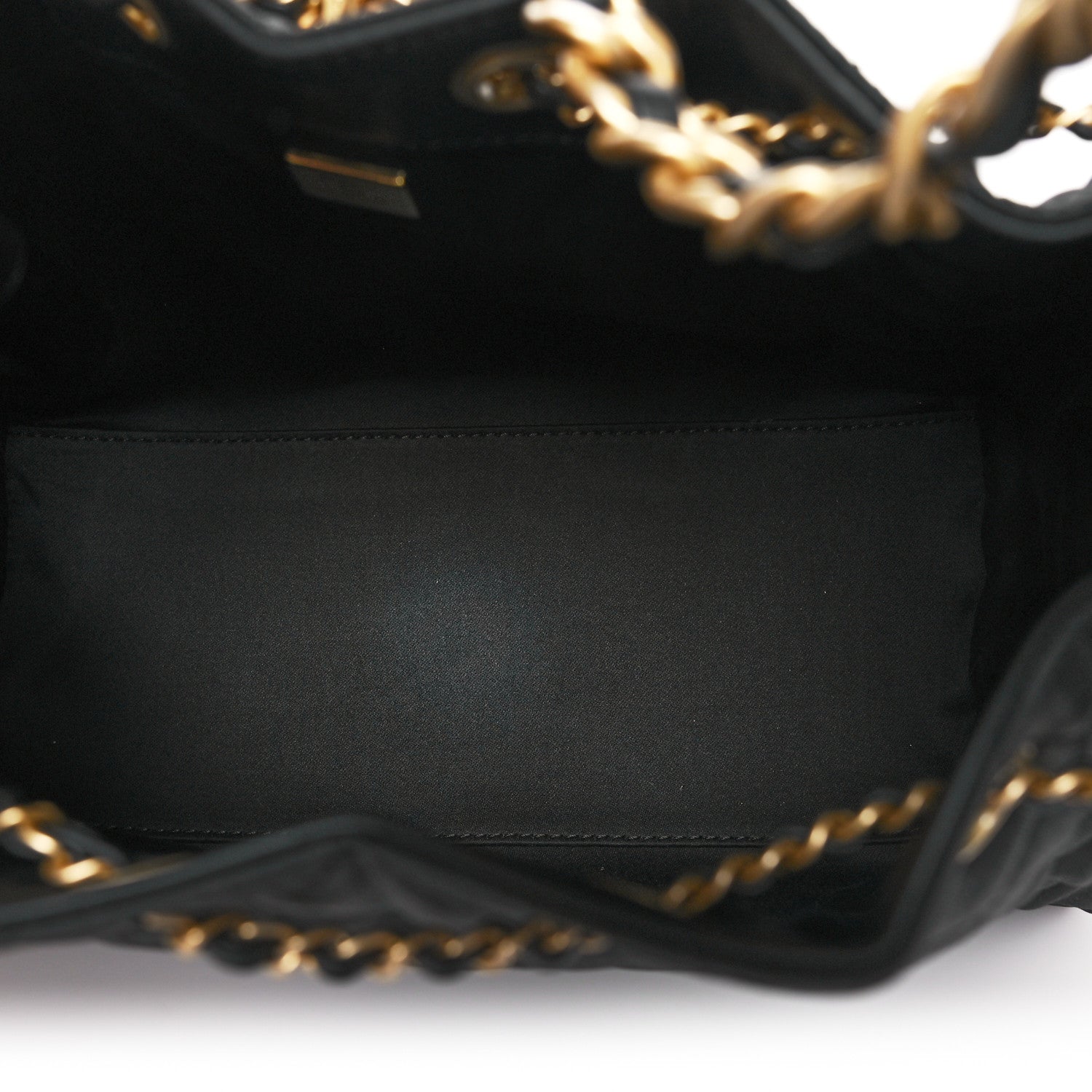 Chanel Canvas Quilted Small Chanel 25 Handbag Black 5 of 10
