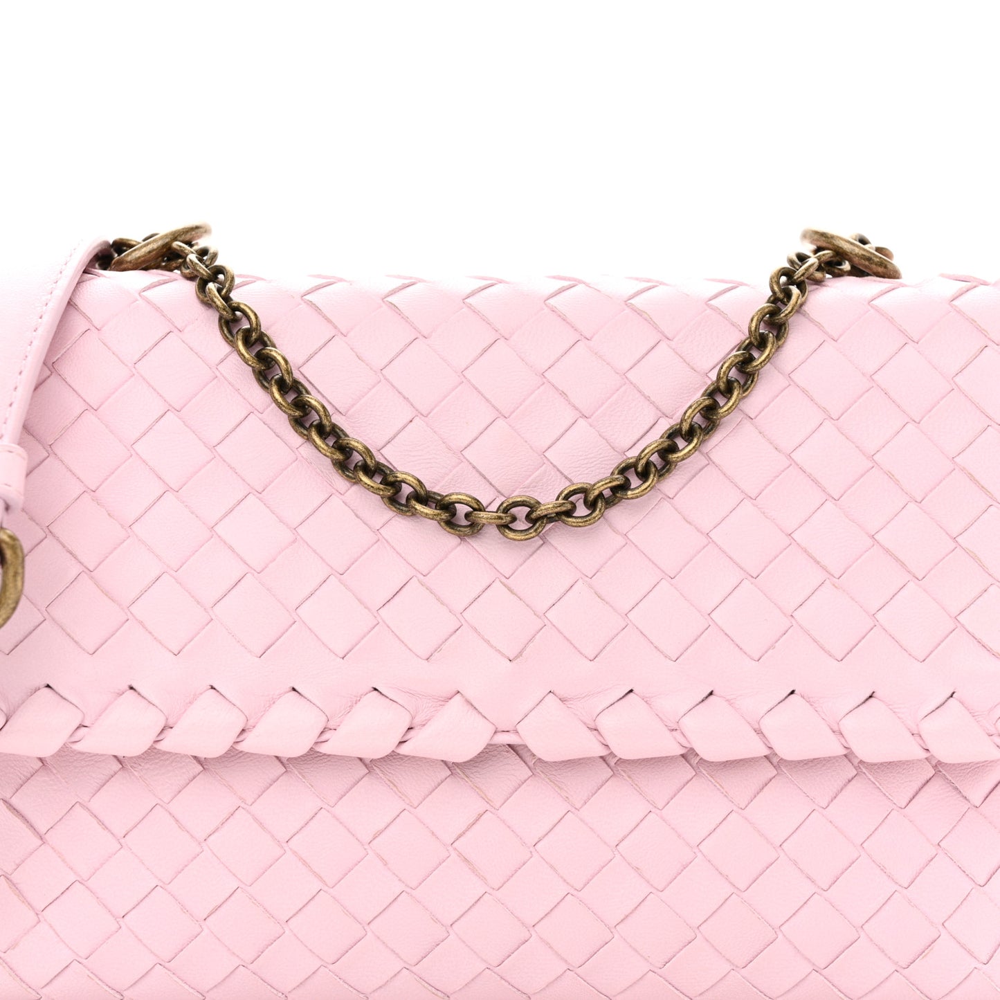 Nappa Intrecciato Baby Olimpia Shoulder Bag Dragee