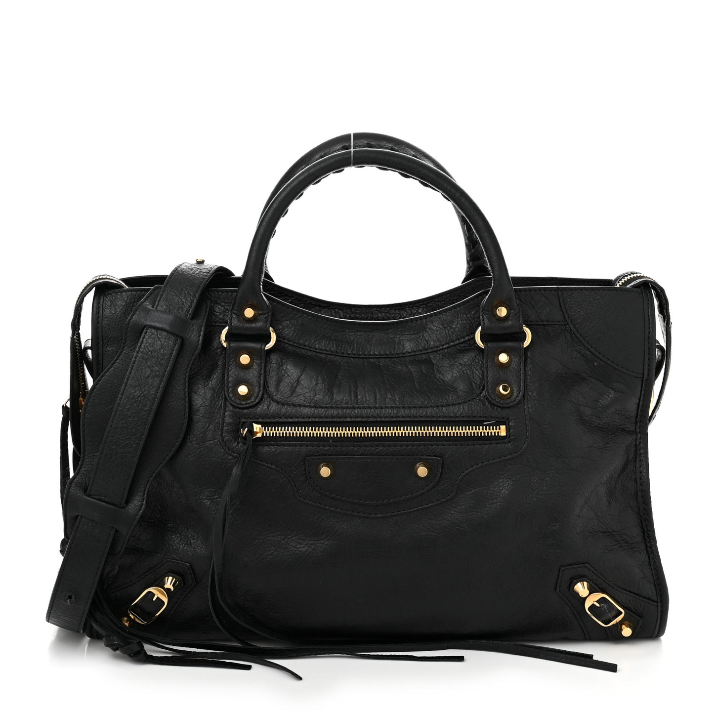 Agneau Classic Gold Hardware City Black