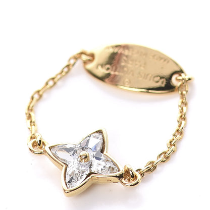 Louis Vuitton Crystal Blooming Strass Ring Set M Gold 5 of 9
