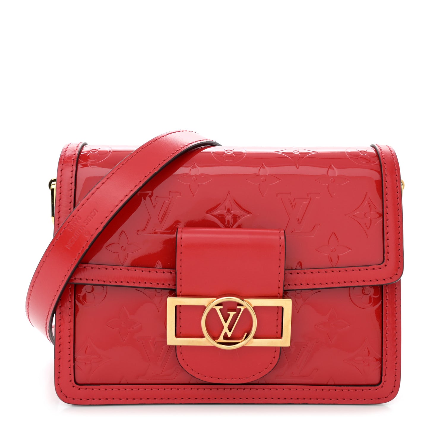 Vernis Monogram Dauphine Mini Red