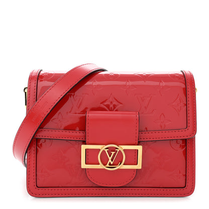 Louis Vuitton Vernis Monogram Dauphine Mini Red 1 of 11