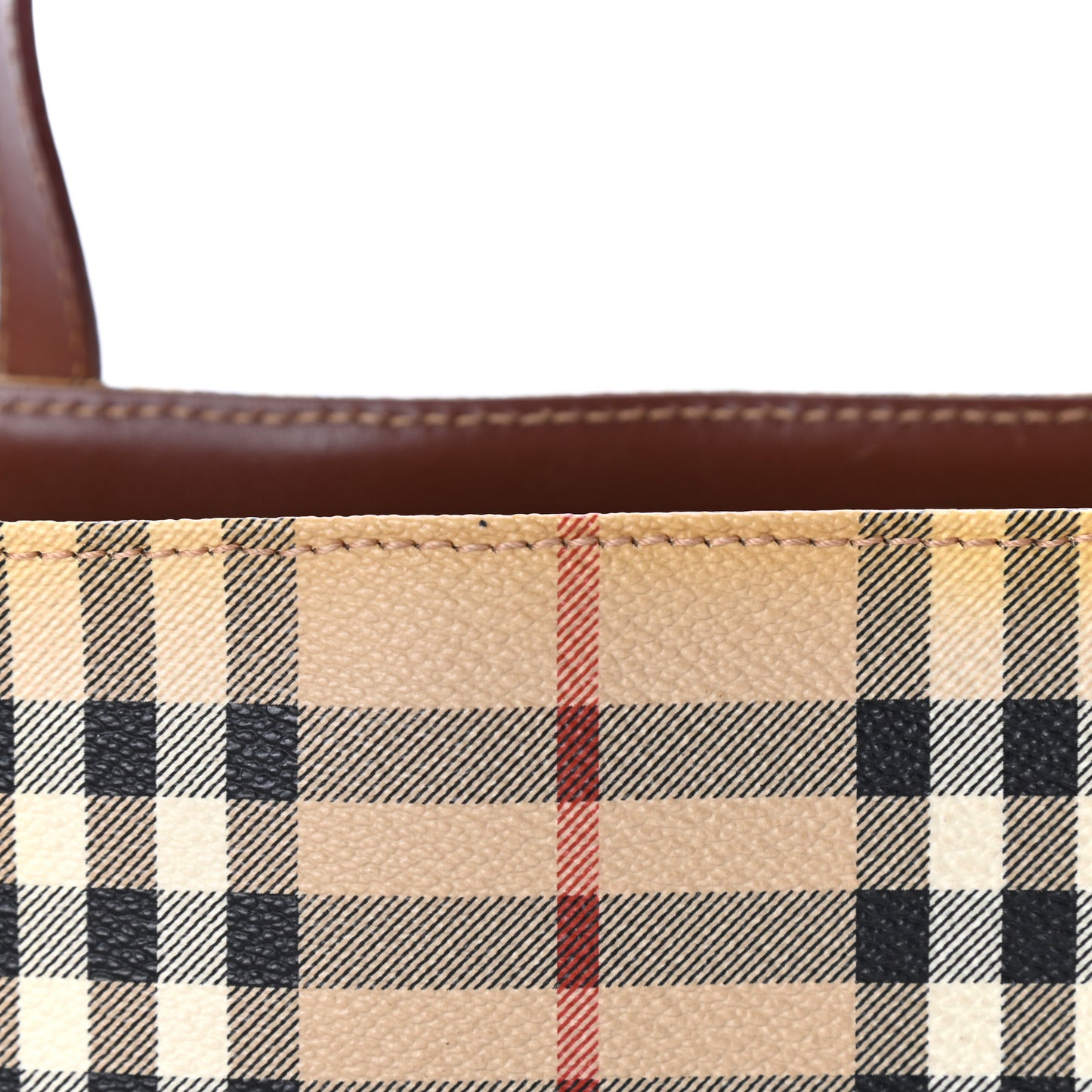 Haymarket Check Small Tote Brown