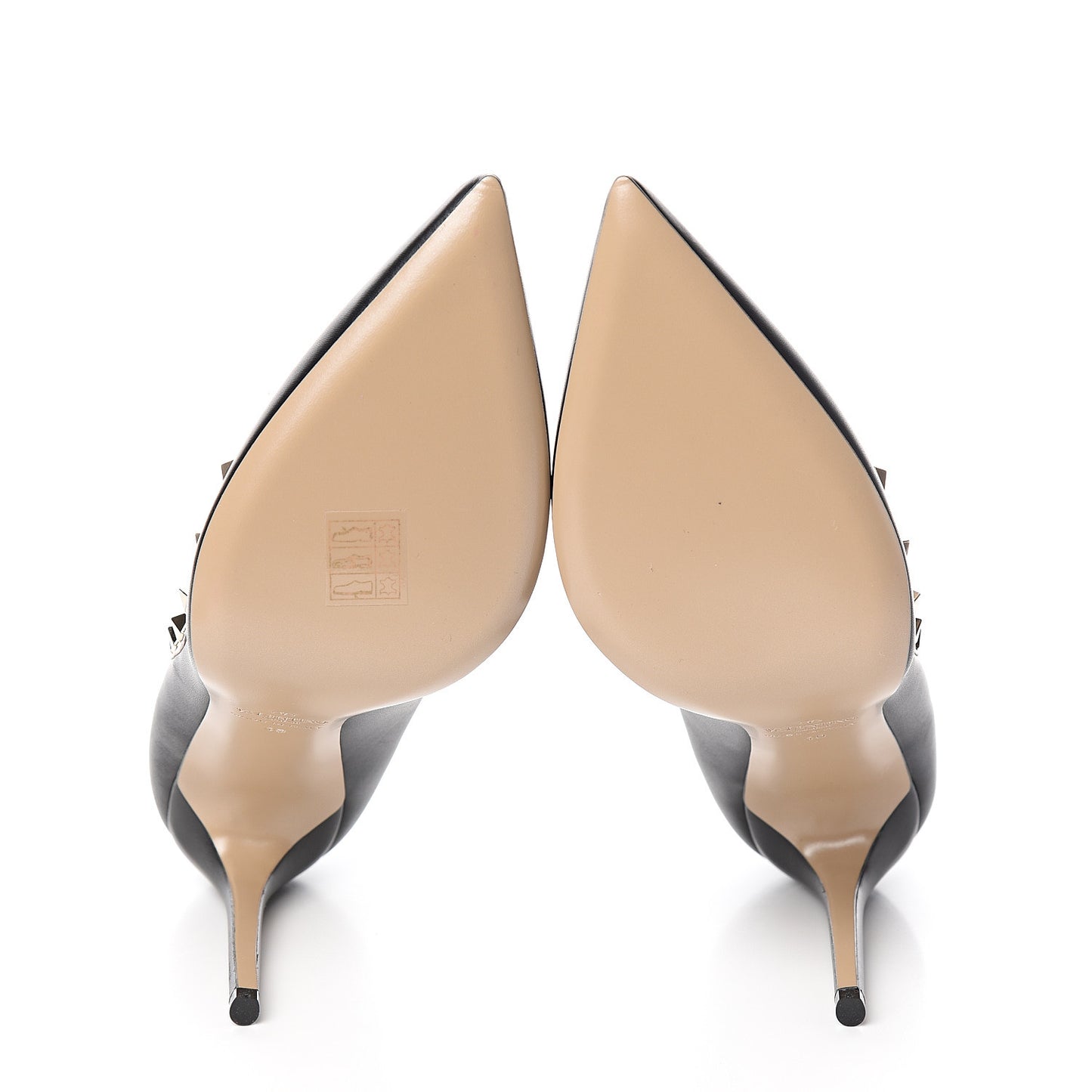 Nappa Rockstud 100mm Pumps 40 Black Poudre