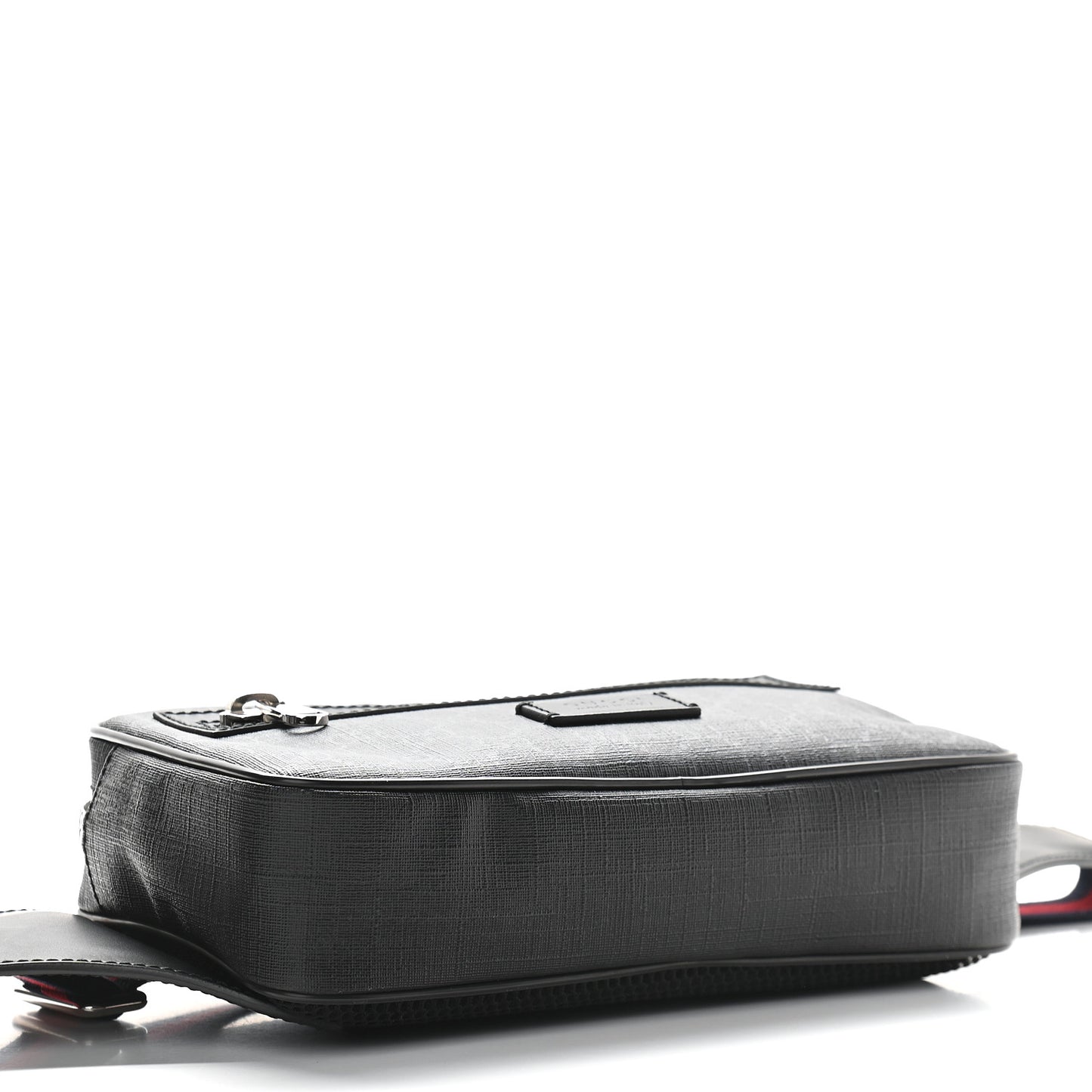 Soft GG Supreme Monogram Web Belt Bag Black Grey