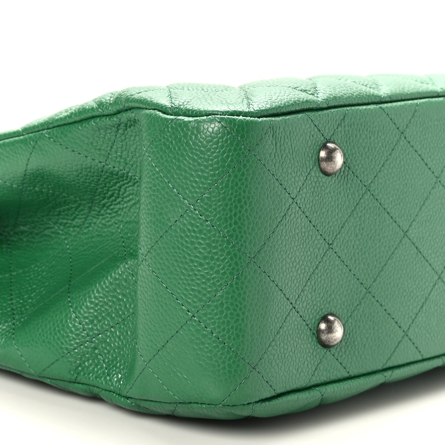 Chanel Caviar Quilted Timeless Tote Green 8 of 9
