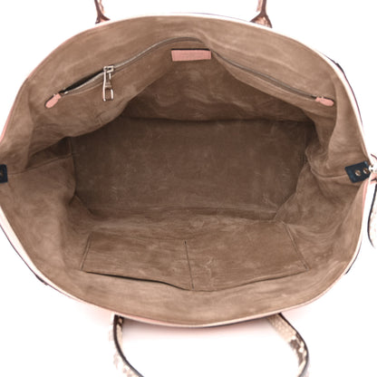 Louis Vuitton Veau Cachemire Snakeskin Soft Lockit MM Magnolia 5 of 10